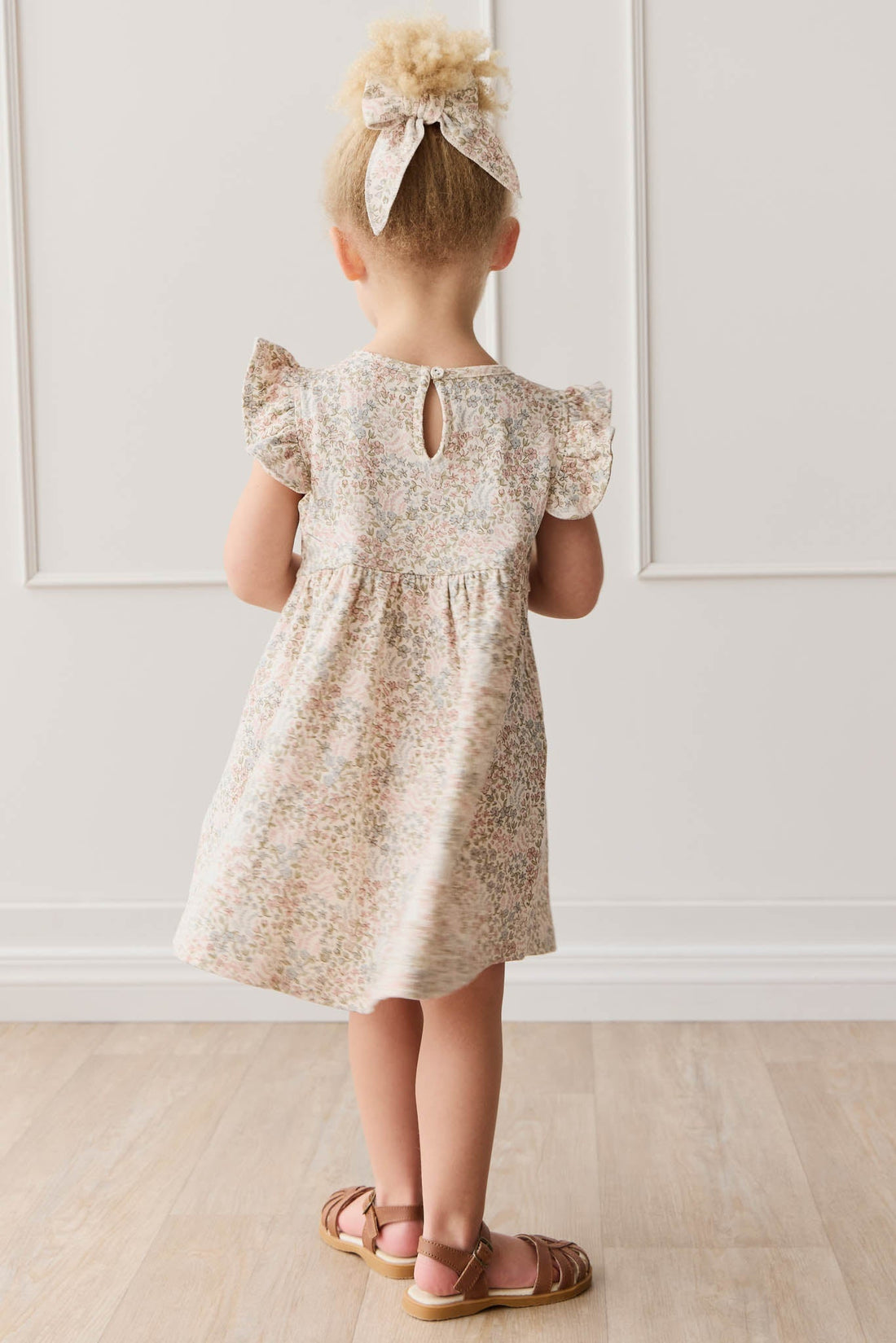 Organic Cotton Ada Dress - April Glacier Childrens Dress from Jamie Kay Australia