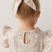 Organic Cotton Bow - April Glacier Childrens Bow from Jamie Kay Australia