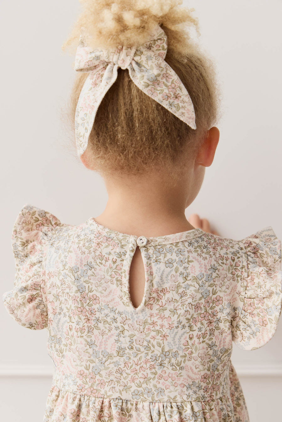 Organic Cotton Bow - April Glacier Childrens Bow from Jamie Kay Australia