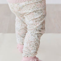 Organic Cotton Everyday Legging - April Glacier Childrens Legging from Jamie Kay Australia