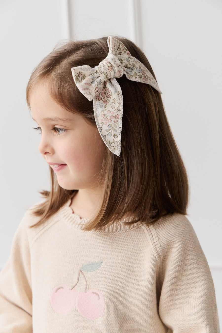 Organic Cotton Bow - April Glacier Childrens Bow from Jamie Kay Australia