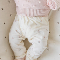 Organic Cotton Everyday Legging - Meredith Egret Childrens Legging from Jamie Kay Australia