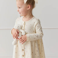 Organic Cotton Poppy Dress - Meredith Egret Childrens Dress from Jamie Kay Australia