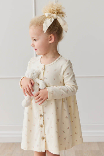 Organic Cotton Poppy Dress - Meredith Egret Childrens Dress from Jamie Kay Australia