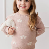 Evelyn Jumper - Frankie Knit Rose Childrens Jumper from Jamie Kay Australia