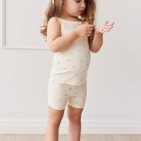 Organic Cotton Singlet - Meredith Egret Childrens Singlet from Jamie Kay Australia