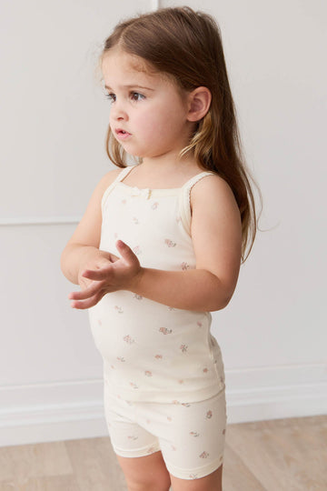 Organic Cotton Singlet - Meredith Egret Childrens Singlet from Jamie Kay Australia