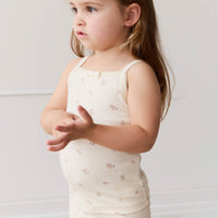 Organic Cotton Singlet - Meredith Egret Childrens Singlet from Jamie Kay Australia