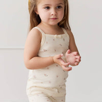 Organic Cotton Singlet - Meredith Egret Childrens Singlet from Jamie Kay Australia