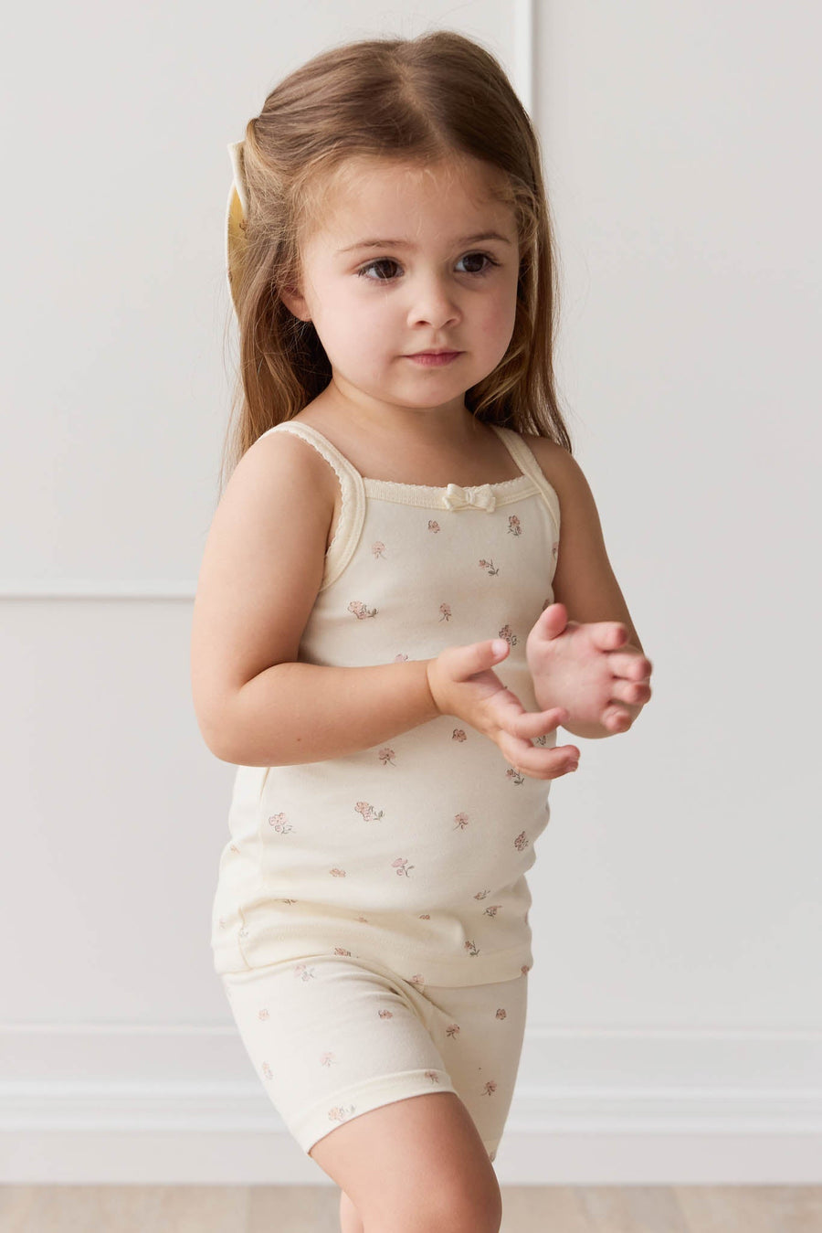 Organic Cotton Singlet - Meredith Egret Childrens Singlet from Jamie Kay Australia