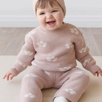 Evelyn Jumper - Frankie Knit Rose Childrens Jumper from Jamie Kay Australia