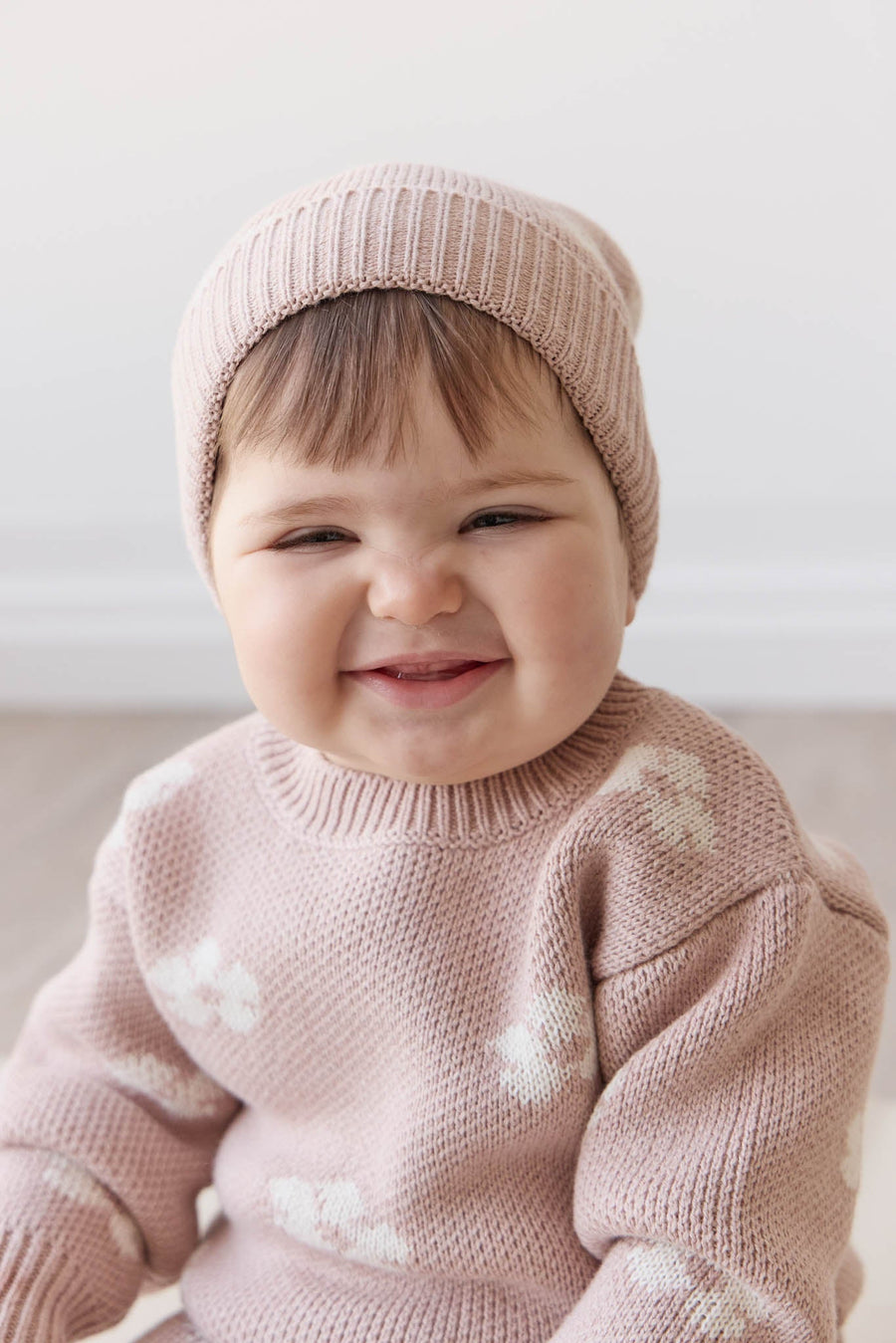 Evelyn Jumper - Frankie Knit Rose Childrens Jumper from Jamie Kay Australia