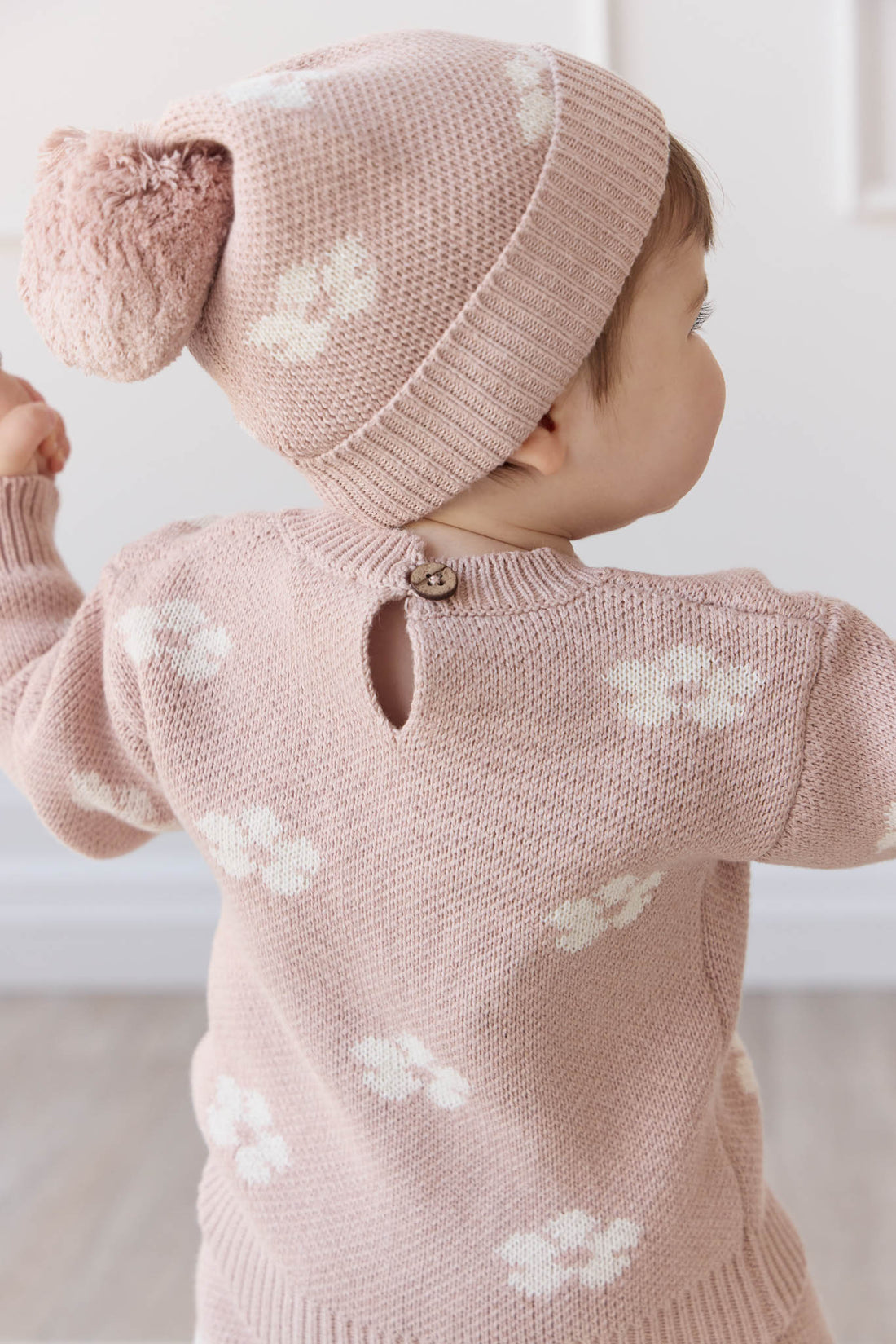 Evelyn Jumper - Frankie Knit Rose Childrens Jumper from Jamie Kay Australia