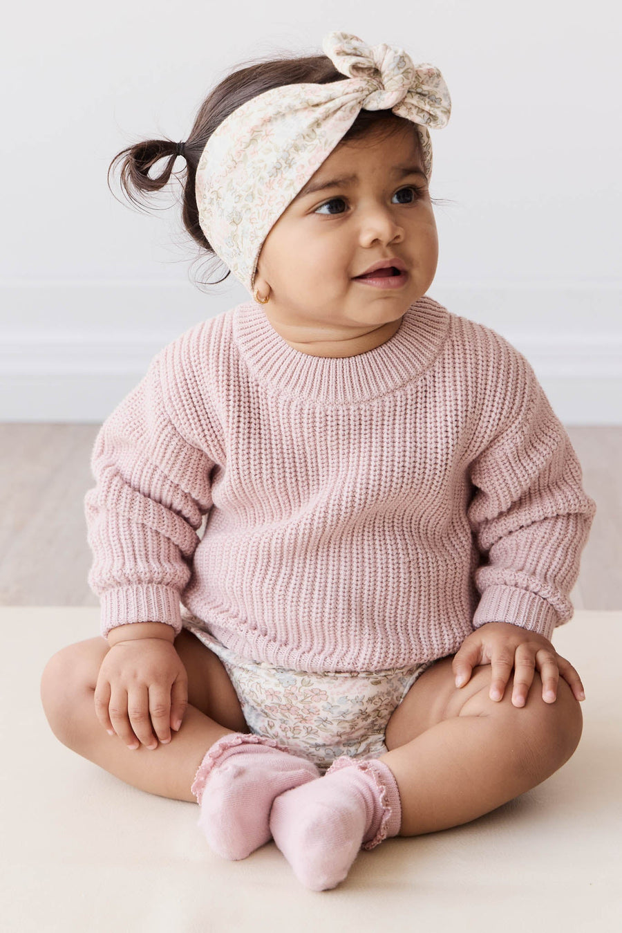 Organic Cotton Frill Bloomer - April Glacier Childrens Bloomer from Jamie Kay Australia