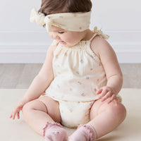 Organic Cotton Cassie Playsuit - Meredith Egret Childrens Playsuit from Jamie Kay Australia