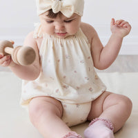 Organic Cotton Cassie Playsuit - Meredith Egret Childrens Playsuit from Jamie Kay Australia