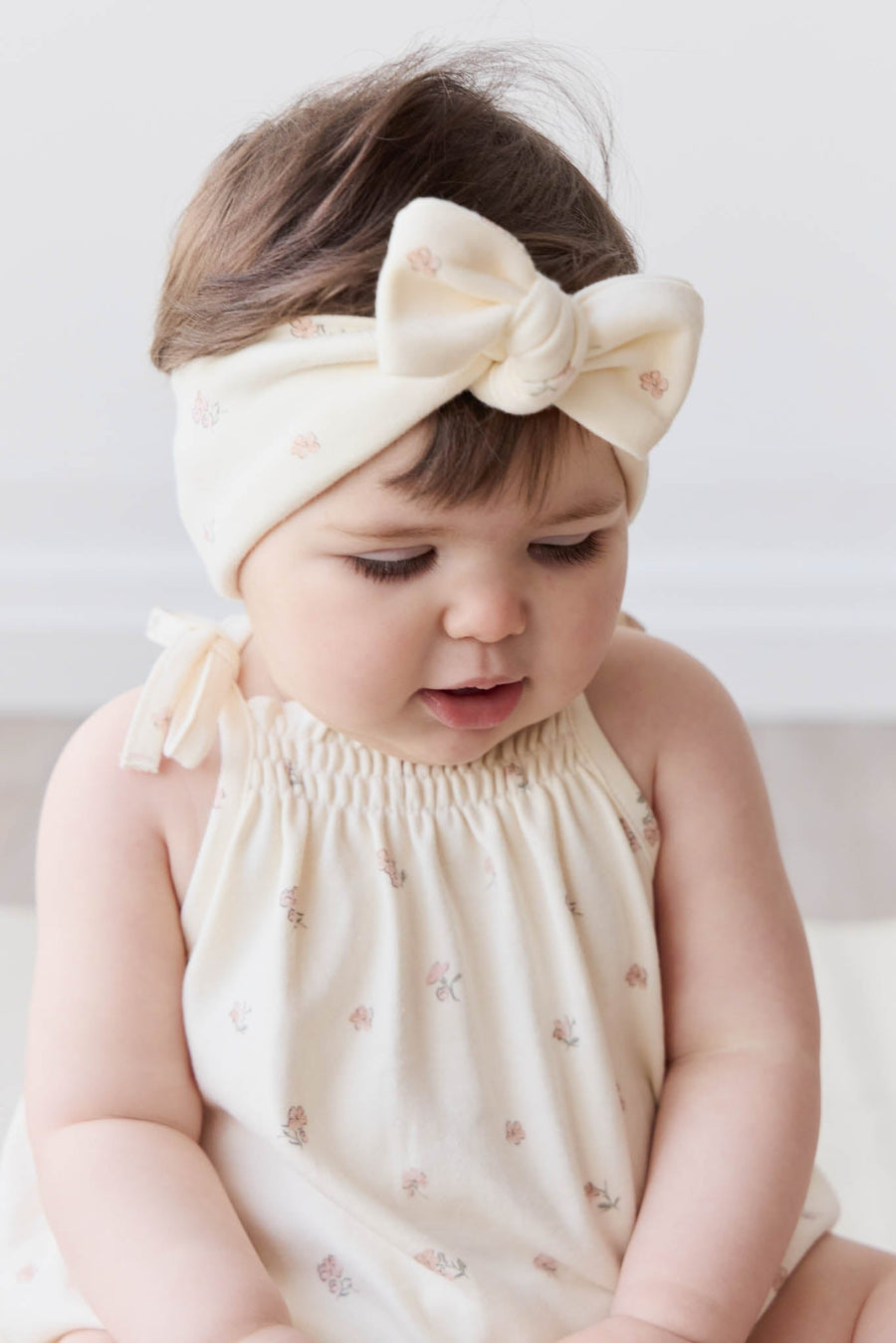 Organic Cotton Cassie Playsuit - Meredith Egret Childrens Playsuit from Jamie Kay Australia