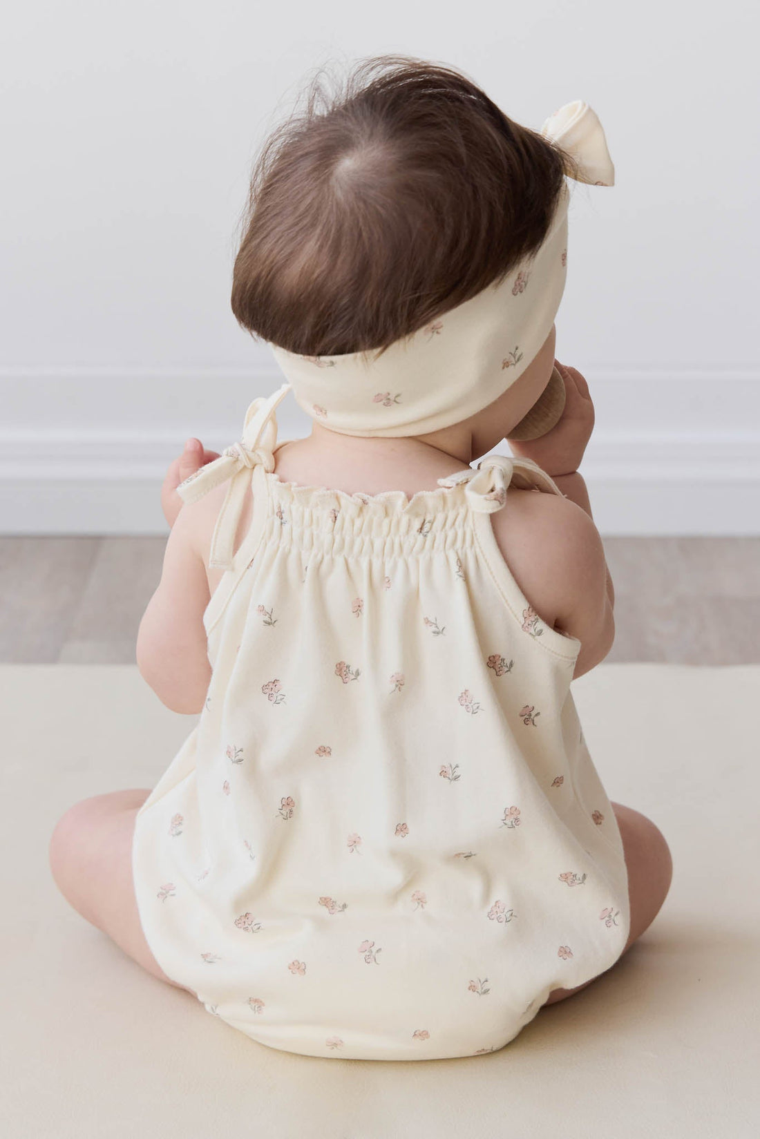 Organic Cotton Cassie Playsuit - Meredith Egret Childrens Playsuit from Jamie Kay Australia