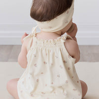 Organic Cotton Cassie Playsuit - Meredith Egret Childrens Playsuit from Jamie Kay Australia