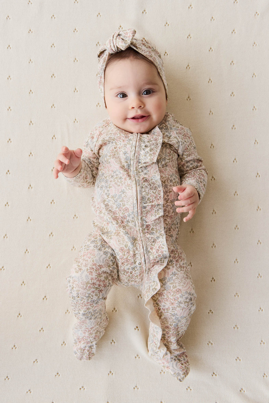 Organic Cotton Melanie Onepiece - April Glacier Childrens Onepiece from Jamie Kay Australia