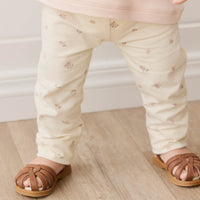 Organic Cotton Everyday Legging - Meredith Egret Childrens Legging from Jamie Kay Australia