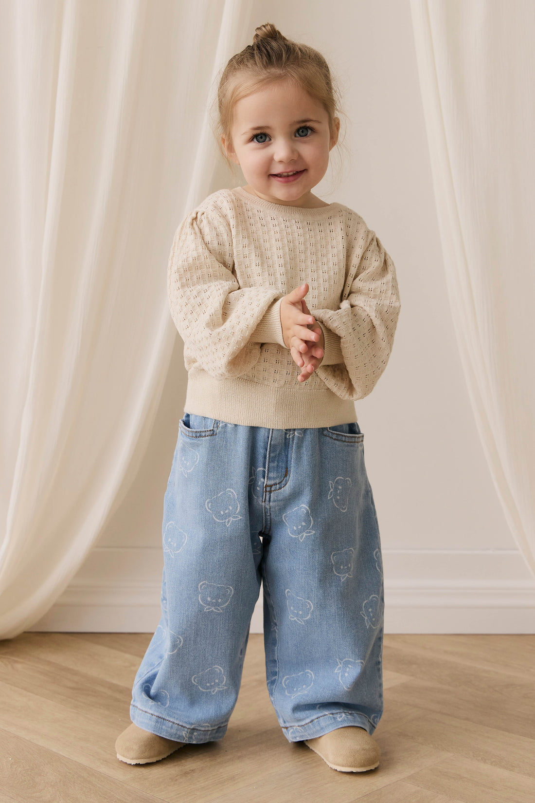 Penelope Jumper - Vanilla Childrens Jumper from Jamie Kay Australia