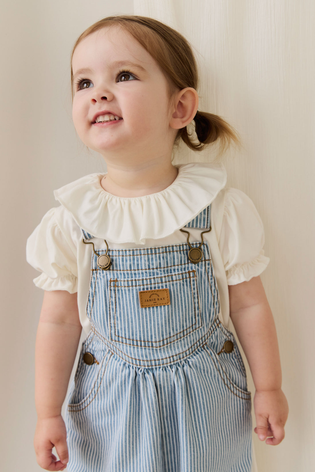 Cecil Overall - Holiday Stripe Childrens Overall from Jamie Kay Australia