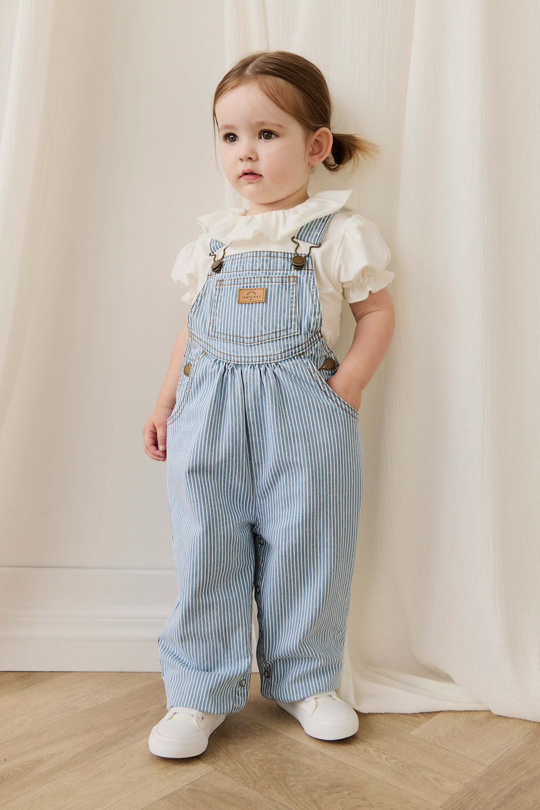 Cecil Overall - Holiday Stripe Childrens Overall from Jamie Kay Australia