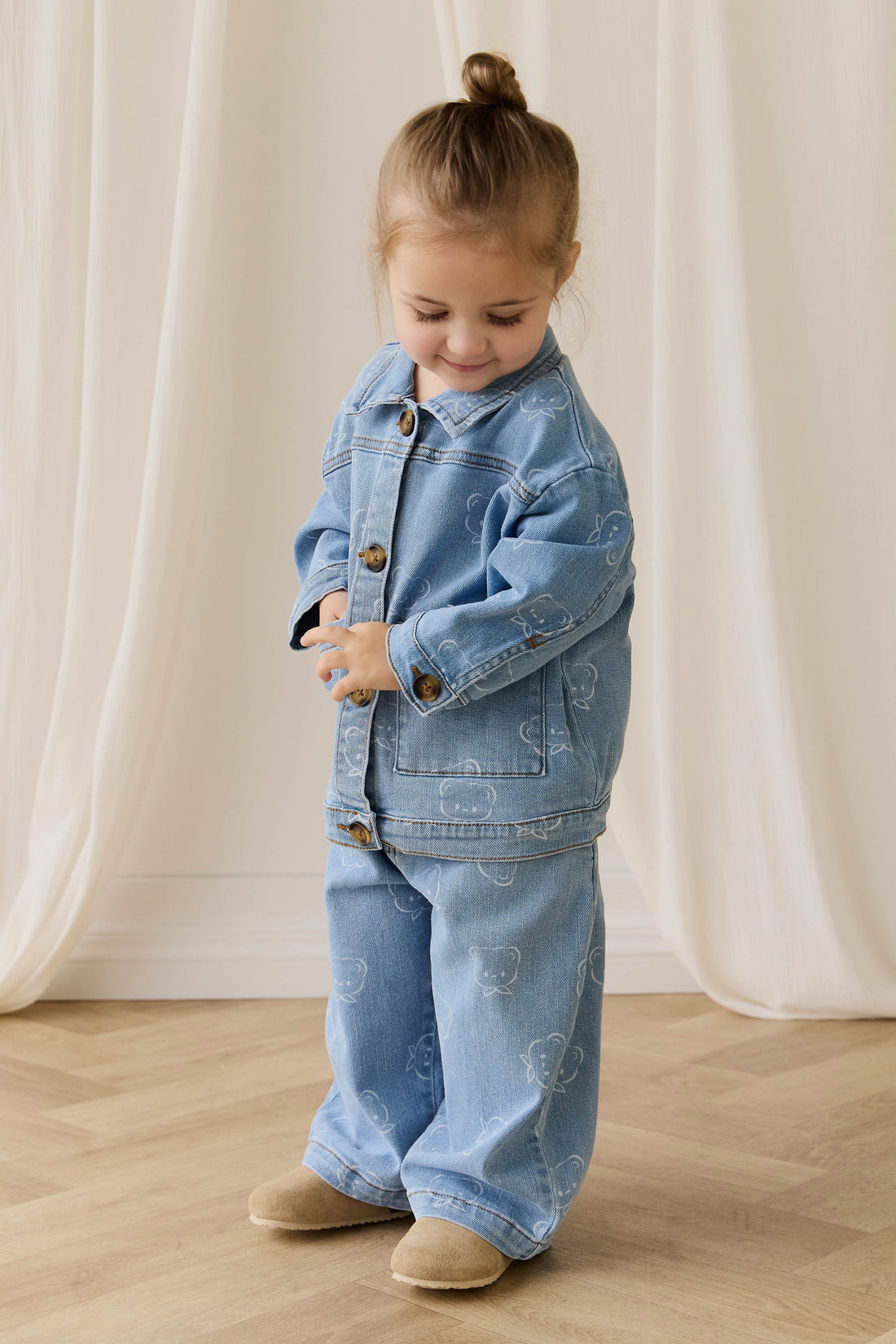 Axel Jacket - Bowie Bear Denim Childrens Jacket from Jamie Kay Australia