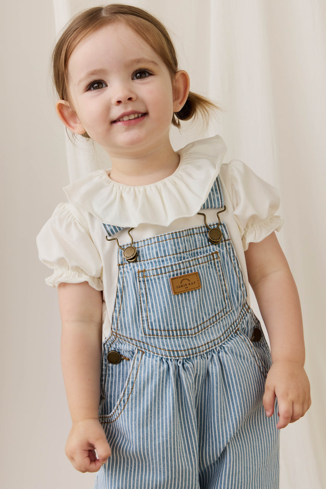 Cecil Overall - Holiday Stripe Childrens Overall from Jamie Kay Australia