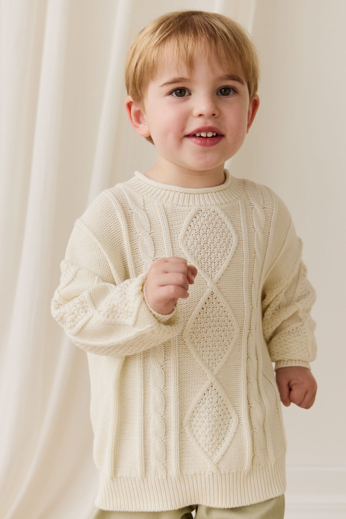 Sloan Jumper - Cloud Childrens Jumper from Jamie Kay Australia