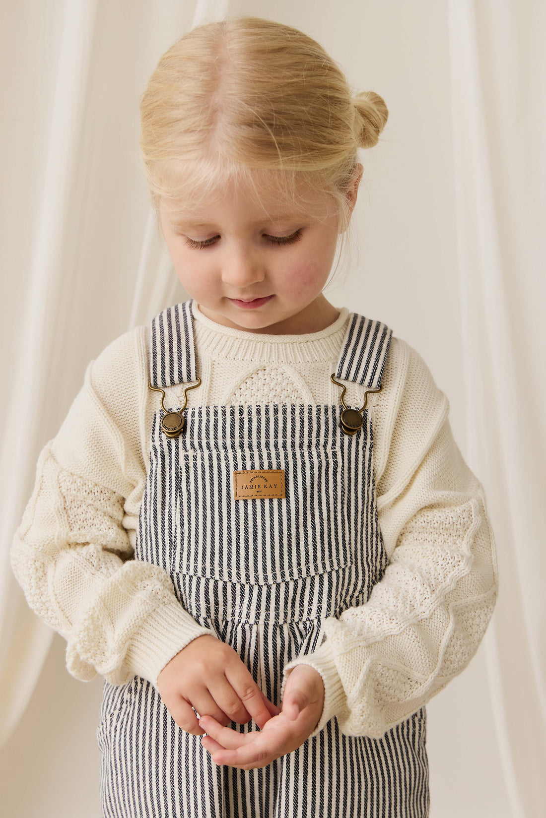 Cecil Overall-Sailor Stripe Eclipse / Cloud Childrens Overall from Jamie Kay Australia
