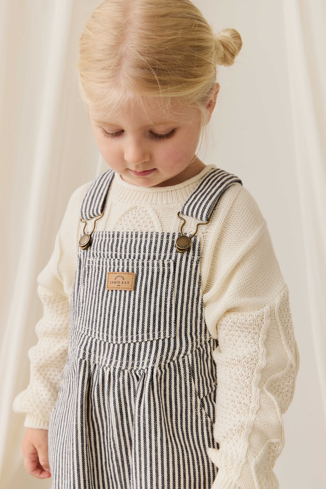 Cecil Overall-Sailor Stripe Eclipse / Cloud Childrens Overall from Jamie Kay Australia