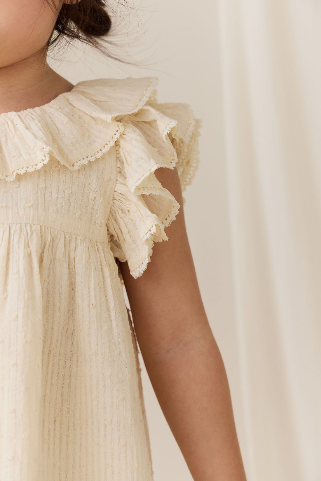 Organic Cotton Banks Blouse-Parchment Childrens Top from Jamie Kay Australia