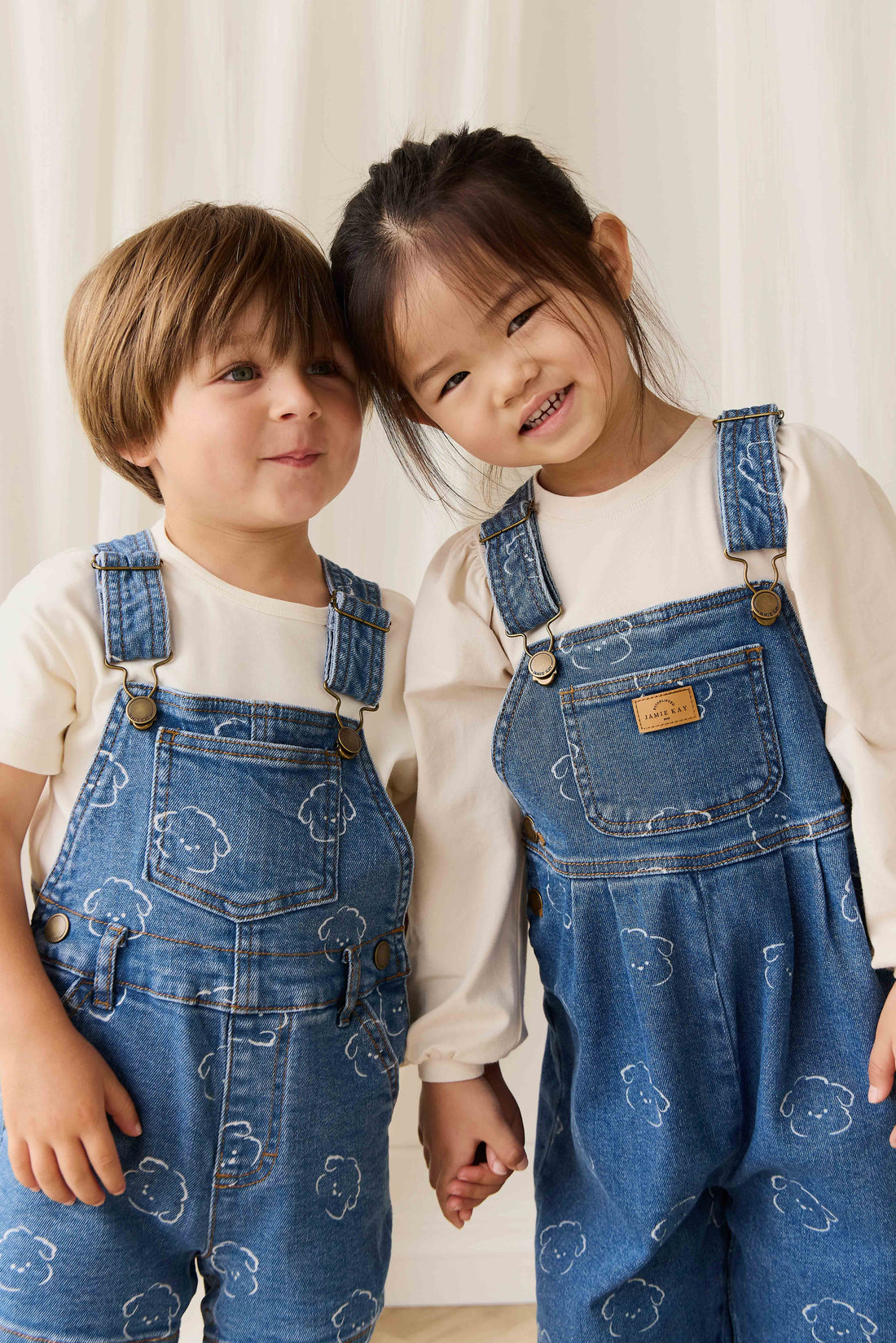 Fenix Short Overalls-Haru Denim Childrens Overall from Jamie Kay Australia