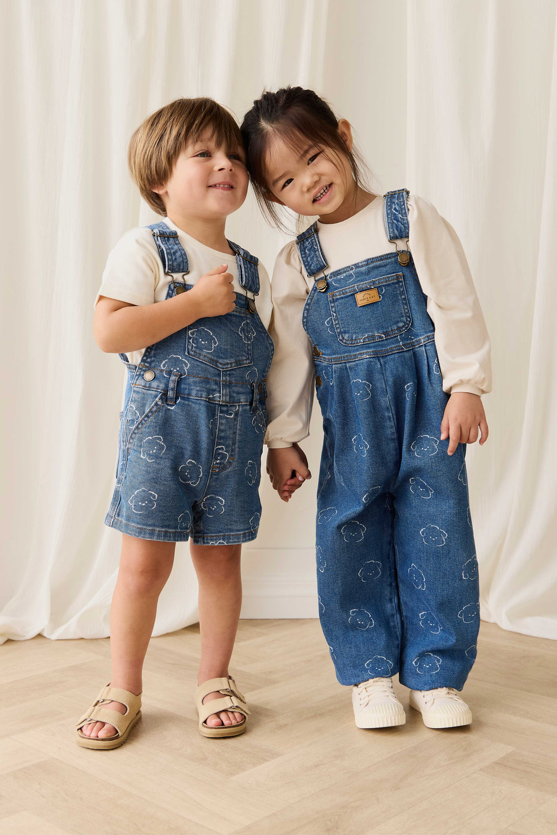 Fenix Short Overalls-Haru Denim Childrens Overall from Jamie Kay Australia