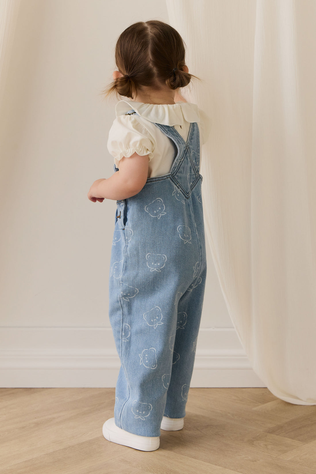 Blair Overall - Bowie Bear Denim Childrens Overall from Jamie Kay Australia