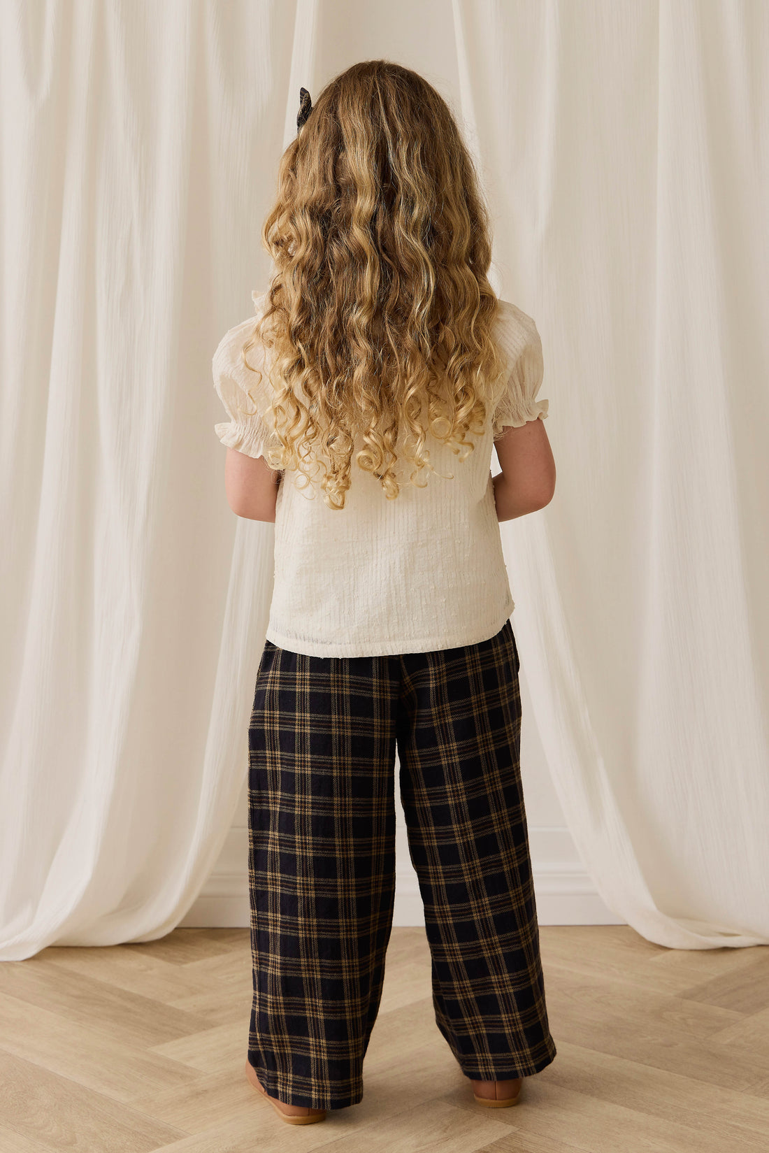 Organic Cotton Bowie Blouse-Parchment Childrens Top from Jamie Kay Australia
