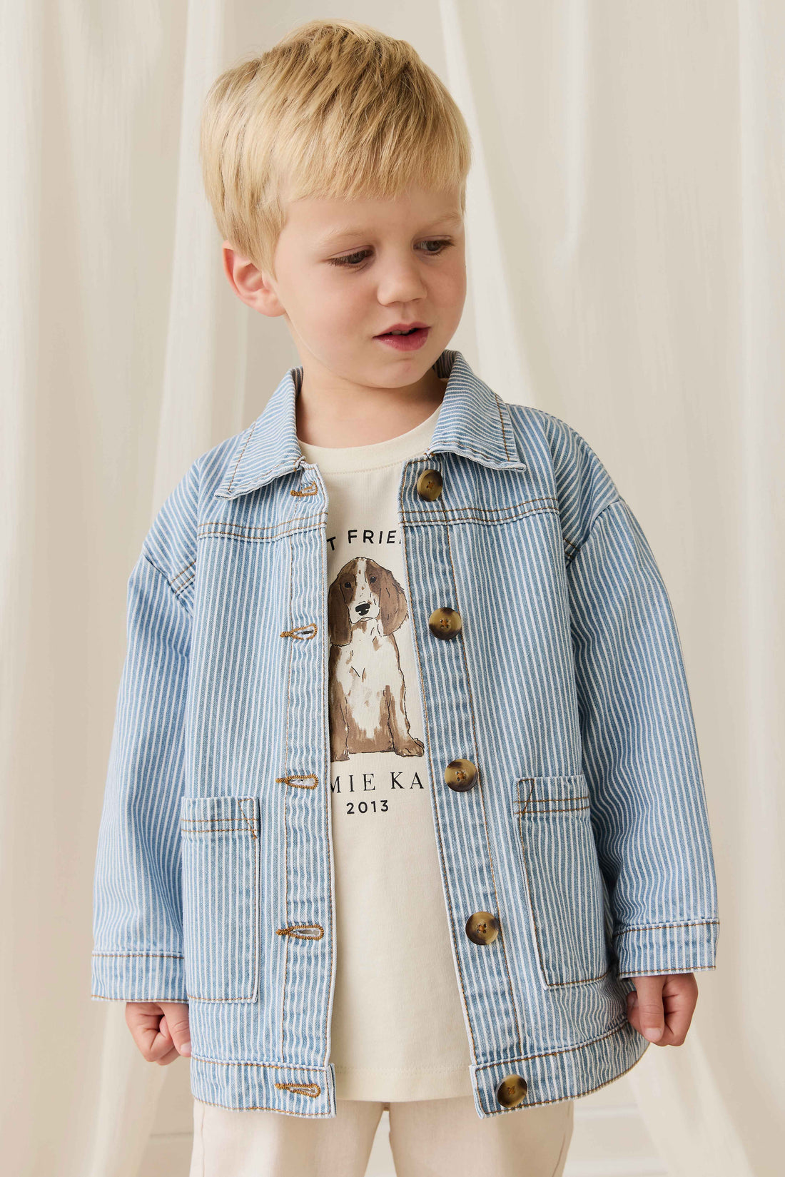 Axel Jacket - Holiday Stripe Childrens Jacket from Jamie Kay Australia
