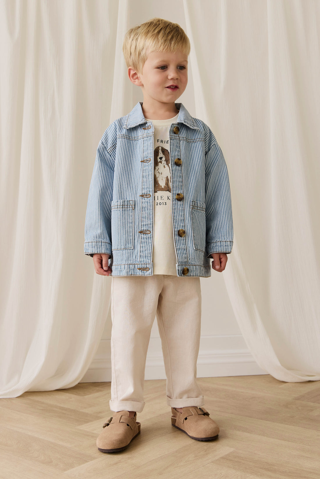 Axel Jacket - Holiday Stripe Childrens Jacket from Jamie Kay Australia