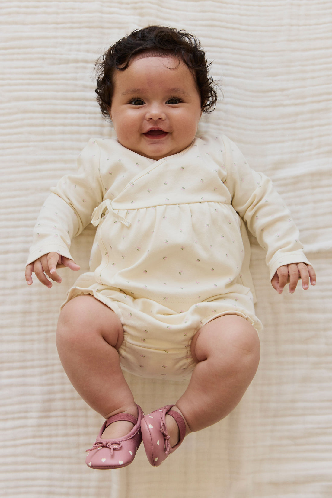 Organic Cotton Frill Bloomer - Ditsy Cherries Childrens Bloomer from Jamie Kay Australia