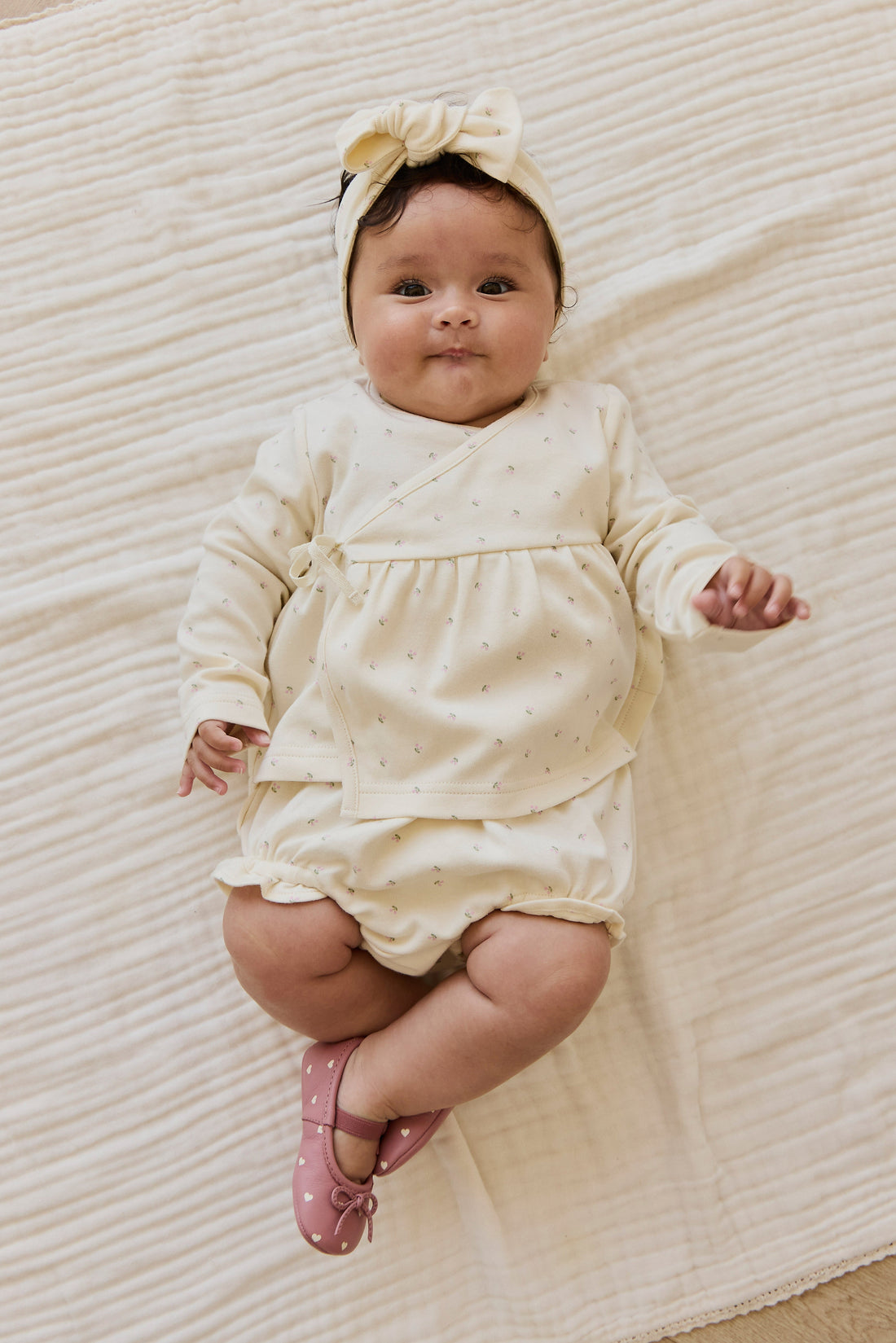 Organic Cotton Headband - Ditsy Cherries Childrens Headband from Jamie Kay Australia
