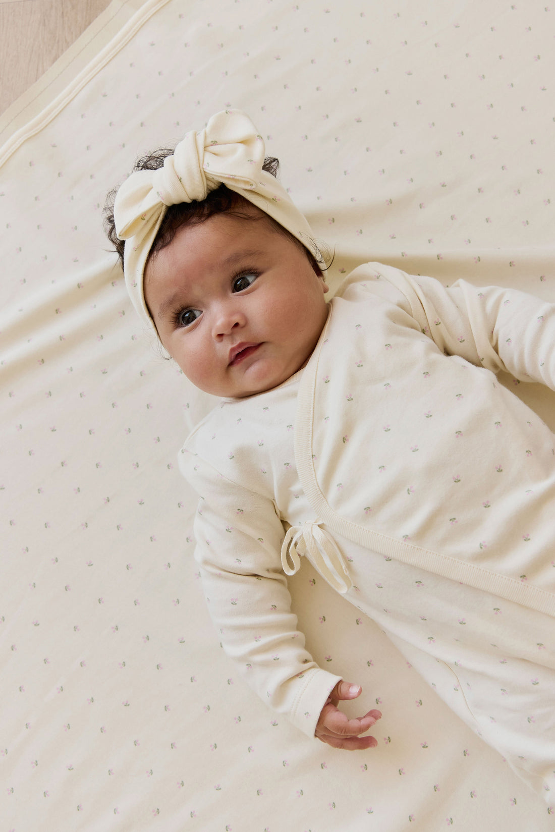 Organic Cotton Estelle Onepiece - Ditsy Cherries Childrens Onepiece from Jamie Kay Australia