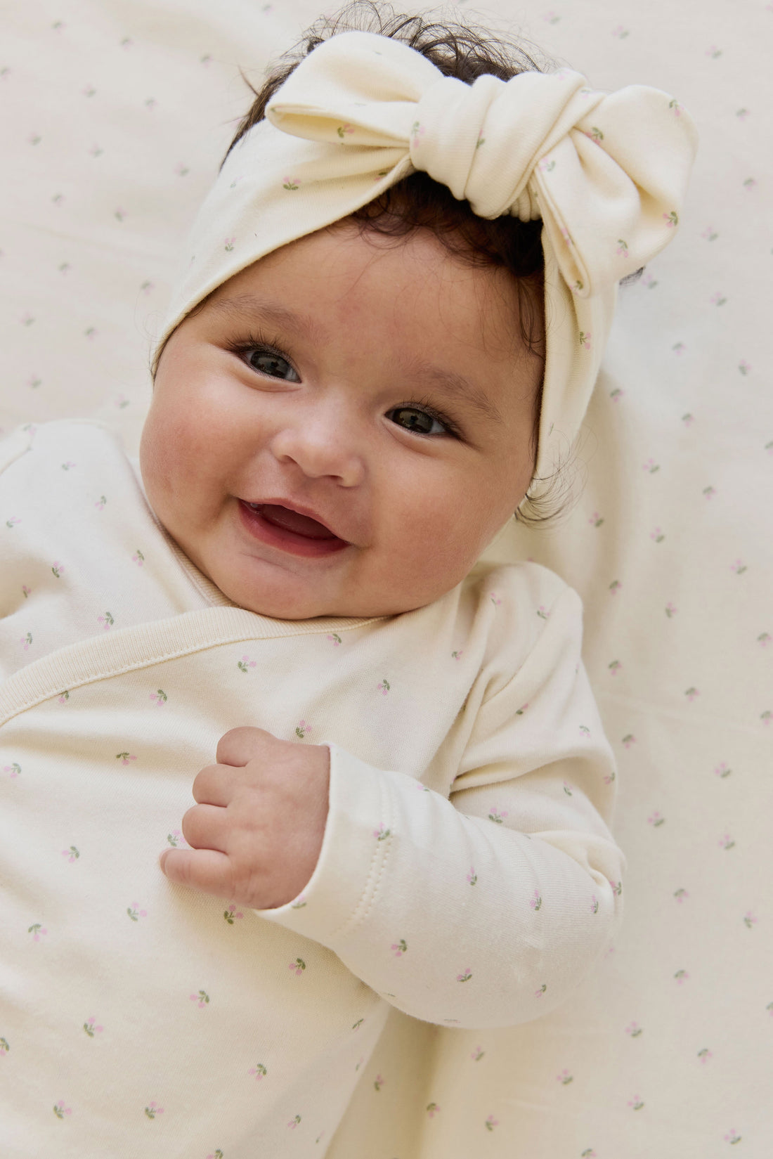 Organic Cotton Headband - Ditsy Cherries Childrens Headband from Jamie Kay Australia