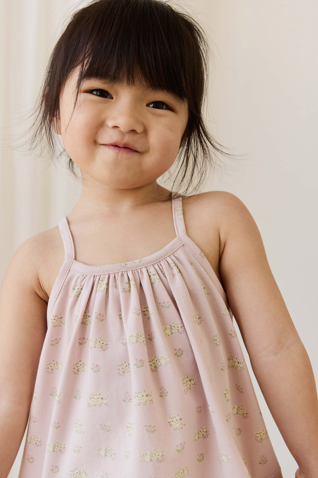 Organic Cotton Viola Pyjama Set - Moon Floral Mauve Childrens Pyjamas from Jamie Kay Australia