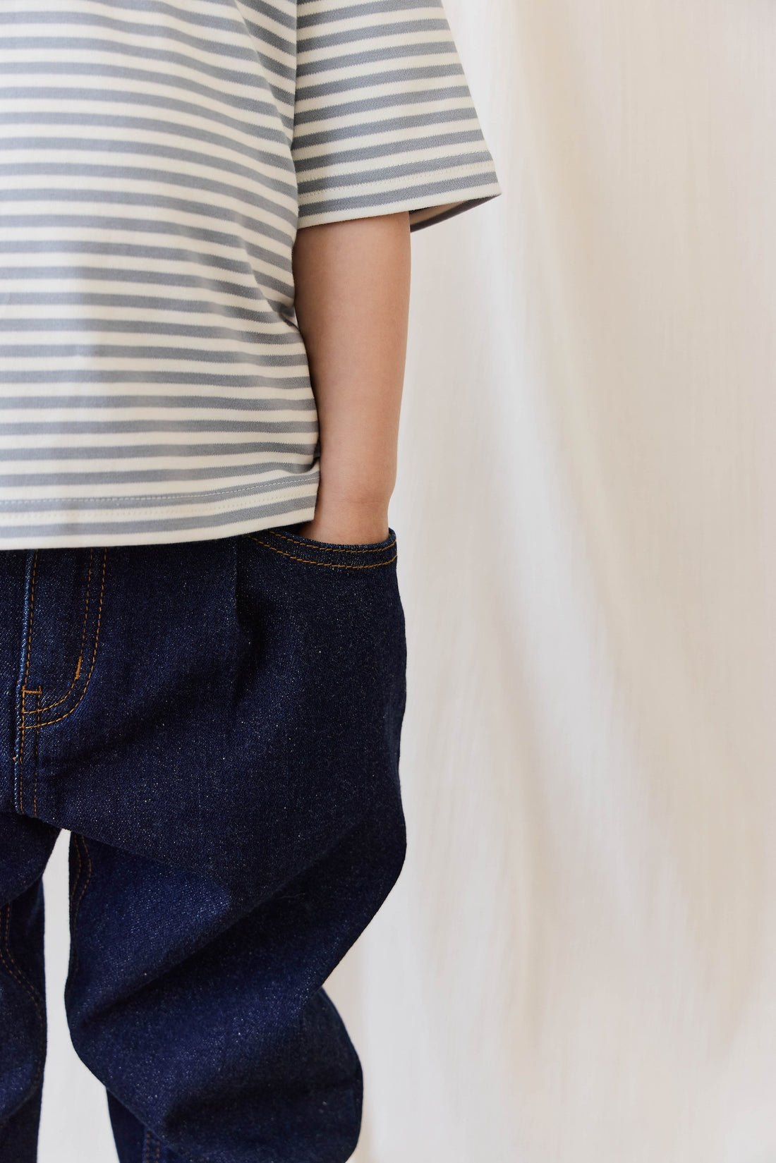 Rueben Pant-Mid Indigo Denim Childrens Pant from Jamie Kay Australia