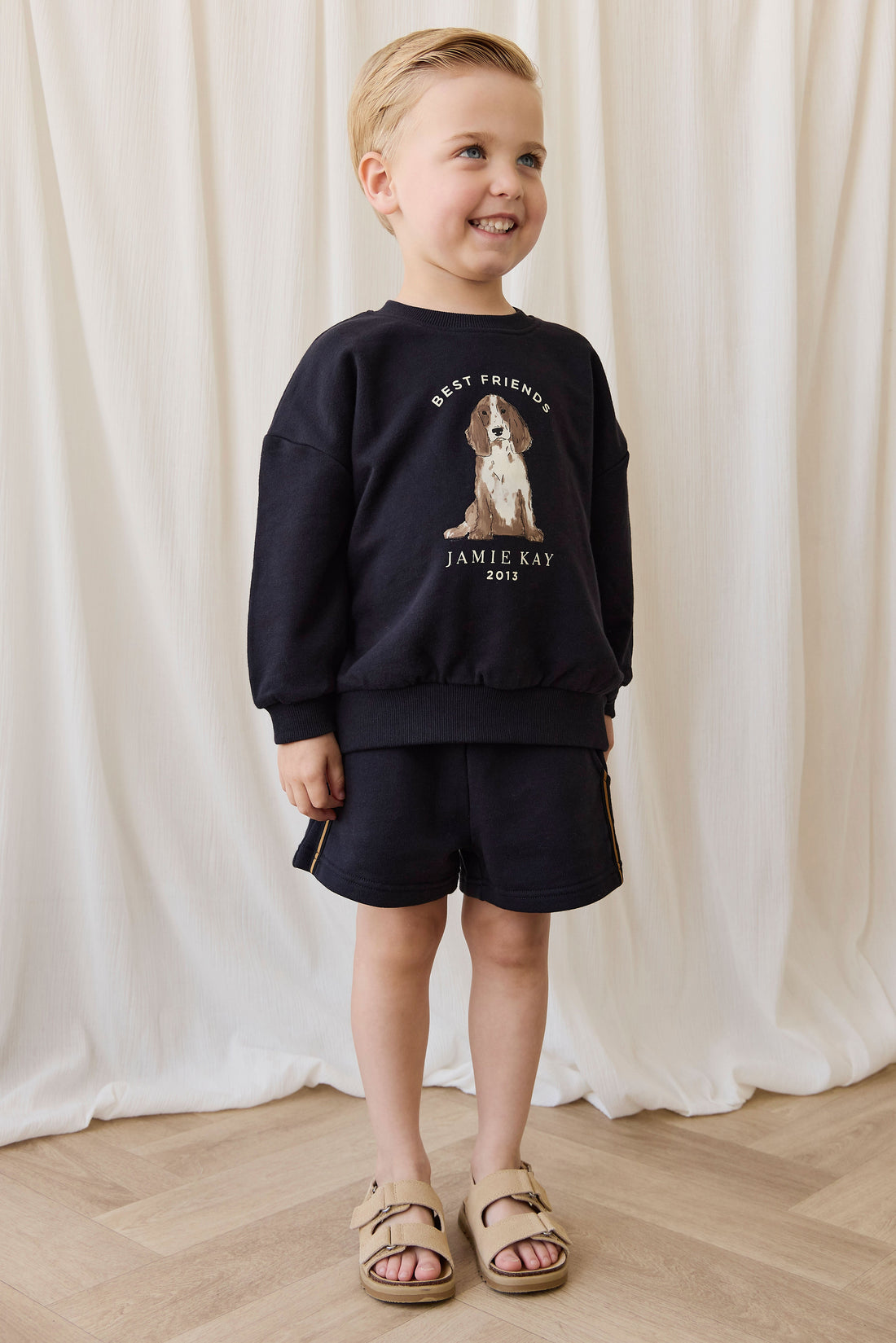 Organic Cotton Nash Sweatshirt-Eclipse Best Friends Childrens Sweatshirting from Jamie Kay Australia