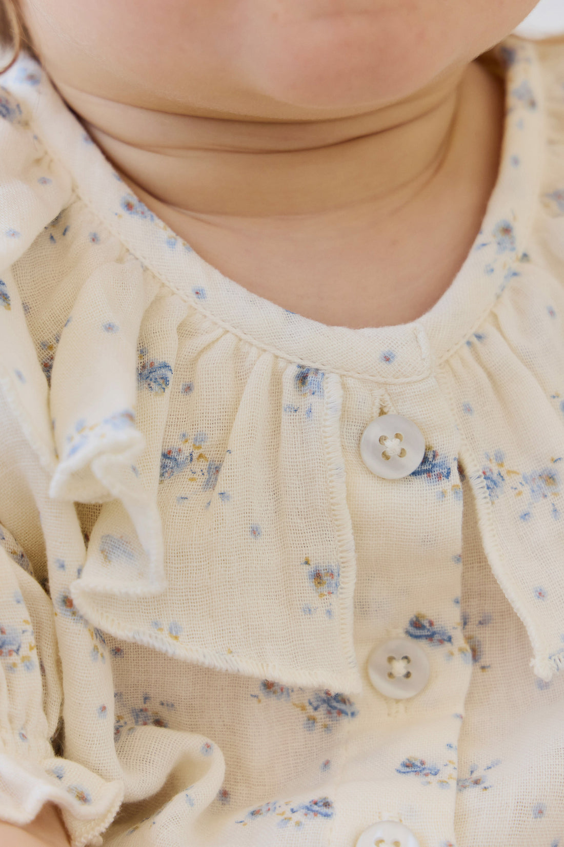 Organic Cotton Muslin Alora Top-Molly Blue Childrens Top from Jamie Kay Australia