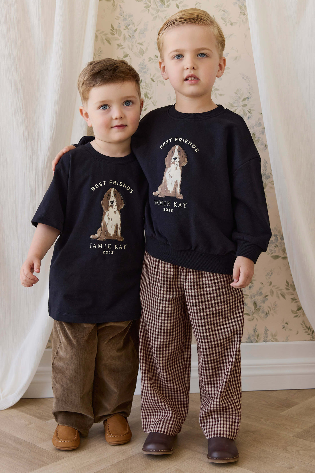 Organic Cotton Bjorn Tee-Dark Navy Best Friends Childrens Top from Jamie Kay Australia