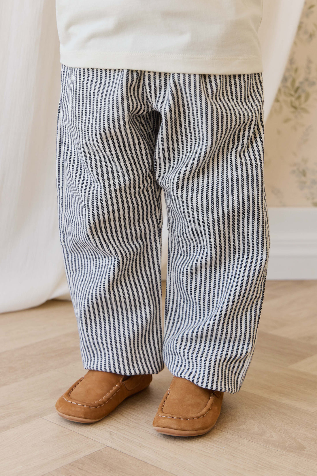 Kingsley Pant-Sailor Stripe Eclipse / Cloud Childrens Pant from Jamie Kay Australia